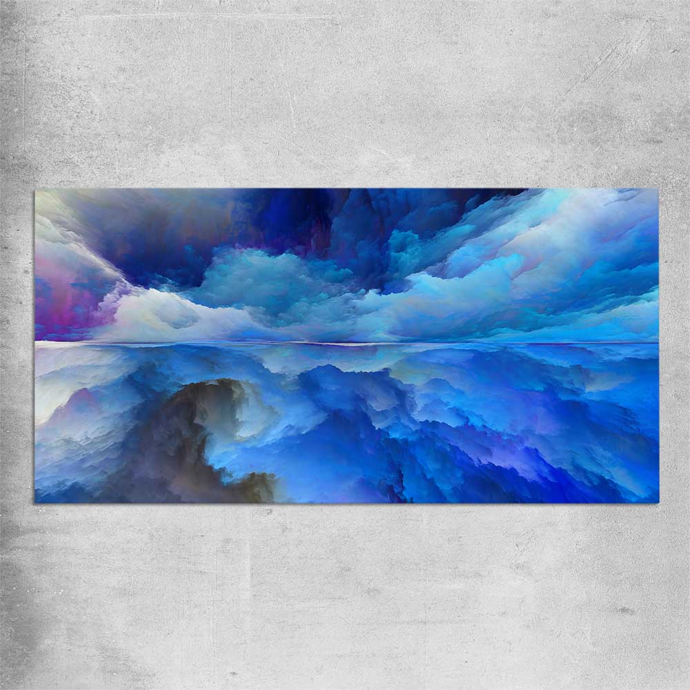 Emerging Blue Energy rolled print - part of our high quality canvas abstract wall art collection