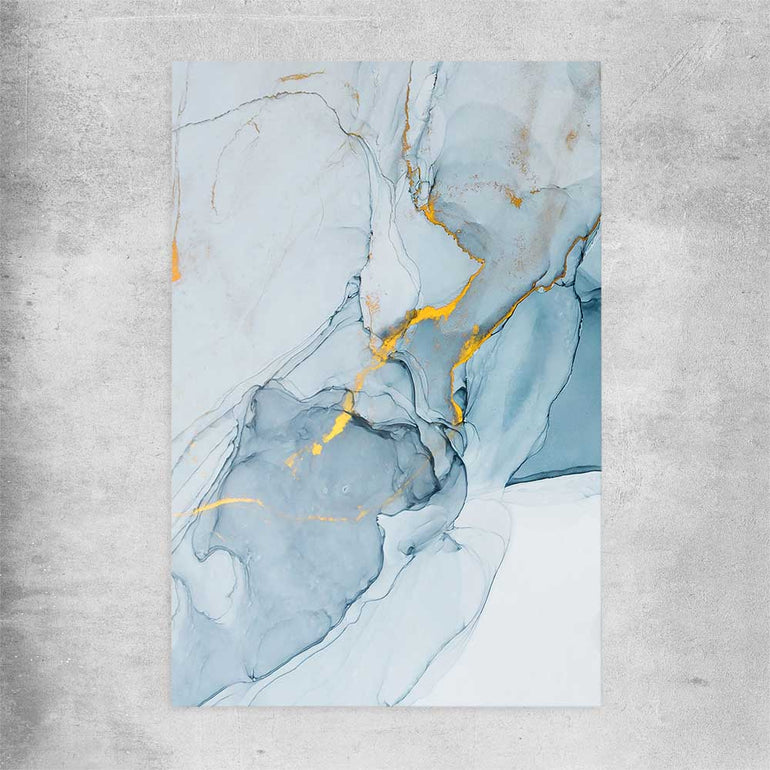 Golden Veins One rolled print - part of our high quality canvas abstract wall art collection