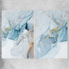 Golden Veins Pair rolled print - part of our high quality canvas abstract wall art collection