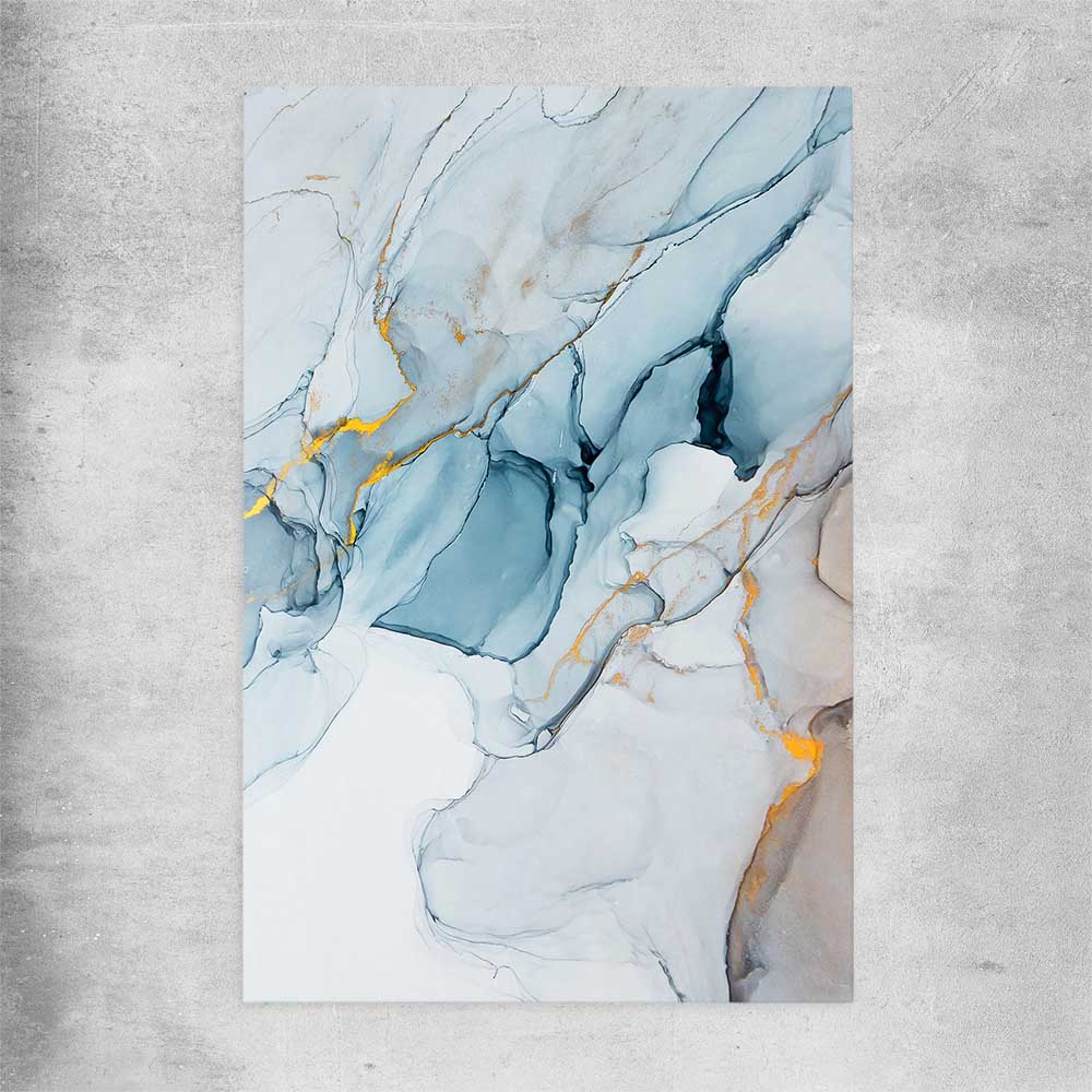 Golden Veins Two rolled print - part of our high quality canvas abstract wall art collection
