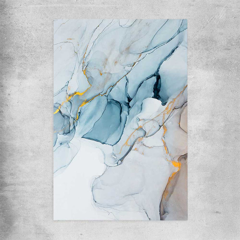 Golden Veins Two rolled print - part of our high quality canvas abstract wall art collection