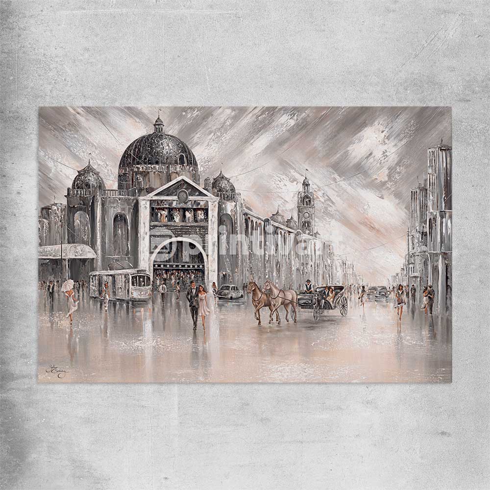 Iconic, Vintage Flinders rolled print - part of our high quality canvas abstract wall art collection