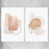 Light Geometric Pair rolled print - part of our high quality canvas abstract wall art collection