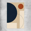 Midnight Sand Orbit rolled print - part of our high quality canvas abstract wall art collection
