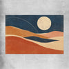 Moonlit Indigo Dunes rolled print - part of our high quality canvas abstract wall art collection