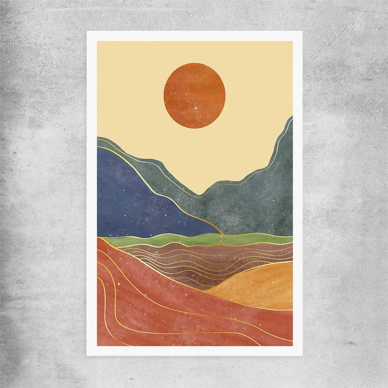 Nature Waves Two rolled print - part of our high quality canvas abstract wall art collection