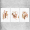 Neutral Strokes Set rolled print - part of our high quality canvas abstract wall art collection