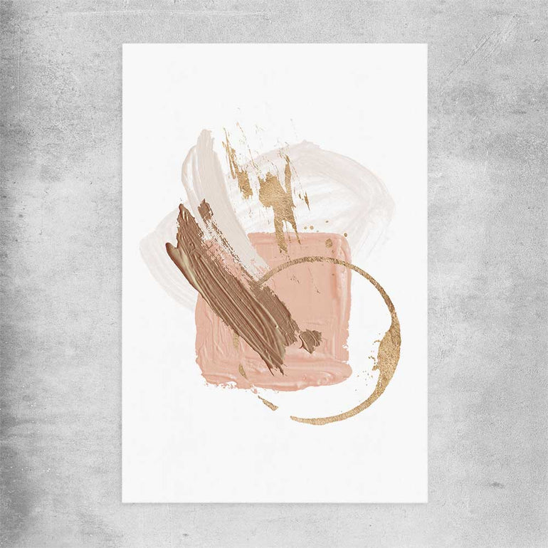 Neutral Strokes Two rolled print - part of our high quality canvas abstract wall art collection