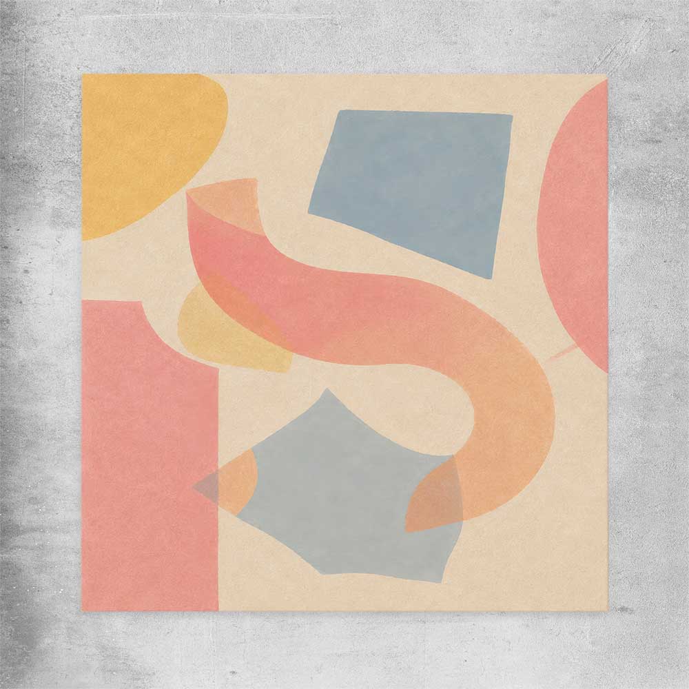 Paper and Pastel rolled print - part of our high quality canvas abstract wall art collection