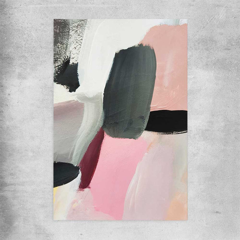 Pastel Strokes rolled print - part of our high quality canvas abstract wall art collection