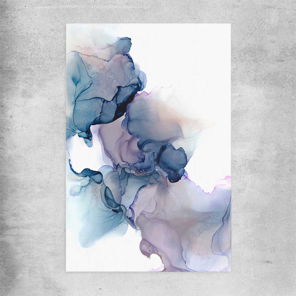 Purple Alcohol rolled print - part of our high quality canvas abstract wall art collection