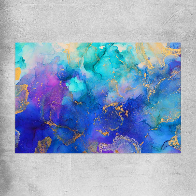 Purple Vibrancy rolled print - part of our high quality canvas abstract wall art collection