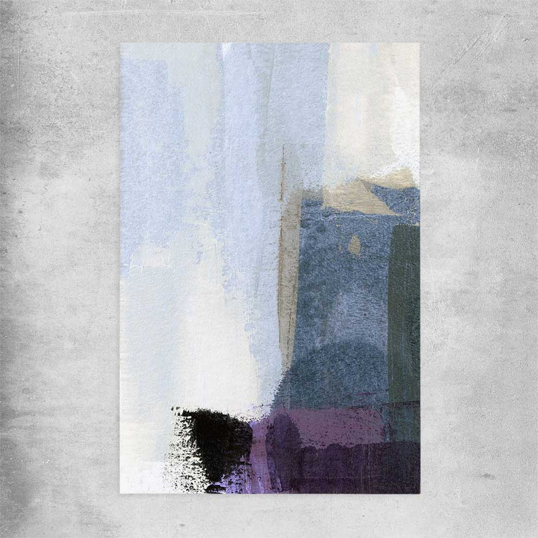 Soft Blue Three rolled print - part of our high quality canvas abstract wall art collection