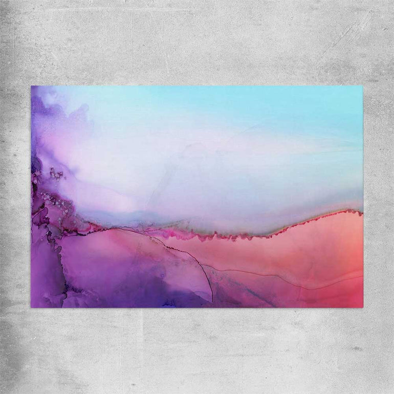 Sunset Orange rolled print - part of our high quality canvas abstract wall art collection