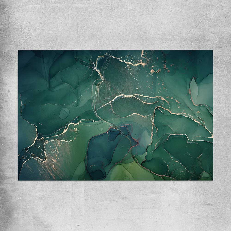 Turquoise Scatter rolled print - part of our high quality canvas abstract wall art collection