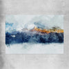 Watercolour Mountains rolled print - part of our high quality canvas abstract wall art collection