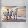 Animal wall art and canvas prints of Ocean Breeze Horses on a rolled print