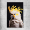 Animal wall art and canvas prints of Yellow Cockatoo Two on a rolled print