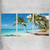 Beach and coastal wall art print of Tropical Paradise Set on a rolled print