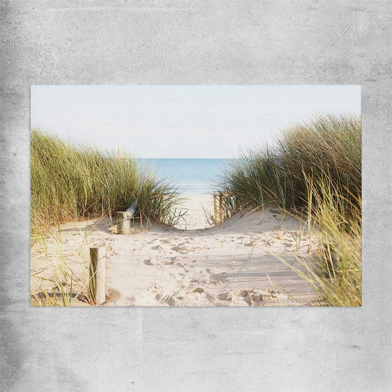 Beach and coastal wall art print of Beach Horizon on a rolled print