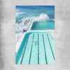 Beach and coastal wall art print of Bondi Iceberg on a rolled print