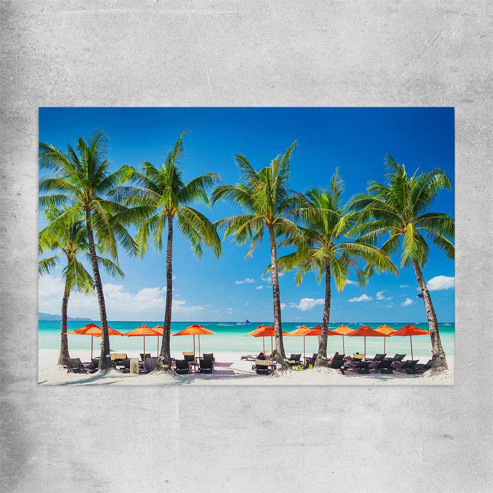 Beach and coastal wall art print of Boracay Paradise on a rolled print