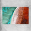 Beach and coastal wall art print of Cape Range Aerial on a rolled print