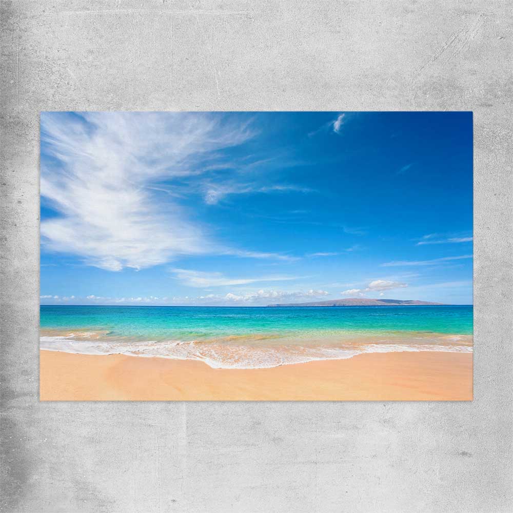 Beach and coastal wall art print of Endless Blue Horizon on a rolled print