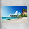 Beach and coastal wall art print of Hidden Lagoon Escape on a rolled print