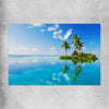 Beach and coastal wall art print of Island Serenity on a rolled print