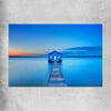 Beach and coastal wall art print of Matilda Bay Boathouse on a rolled print