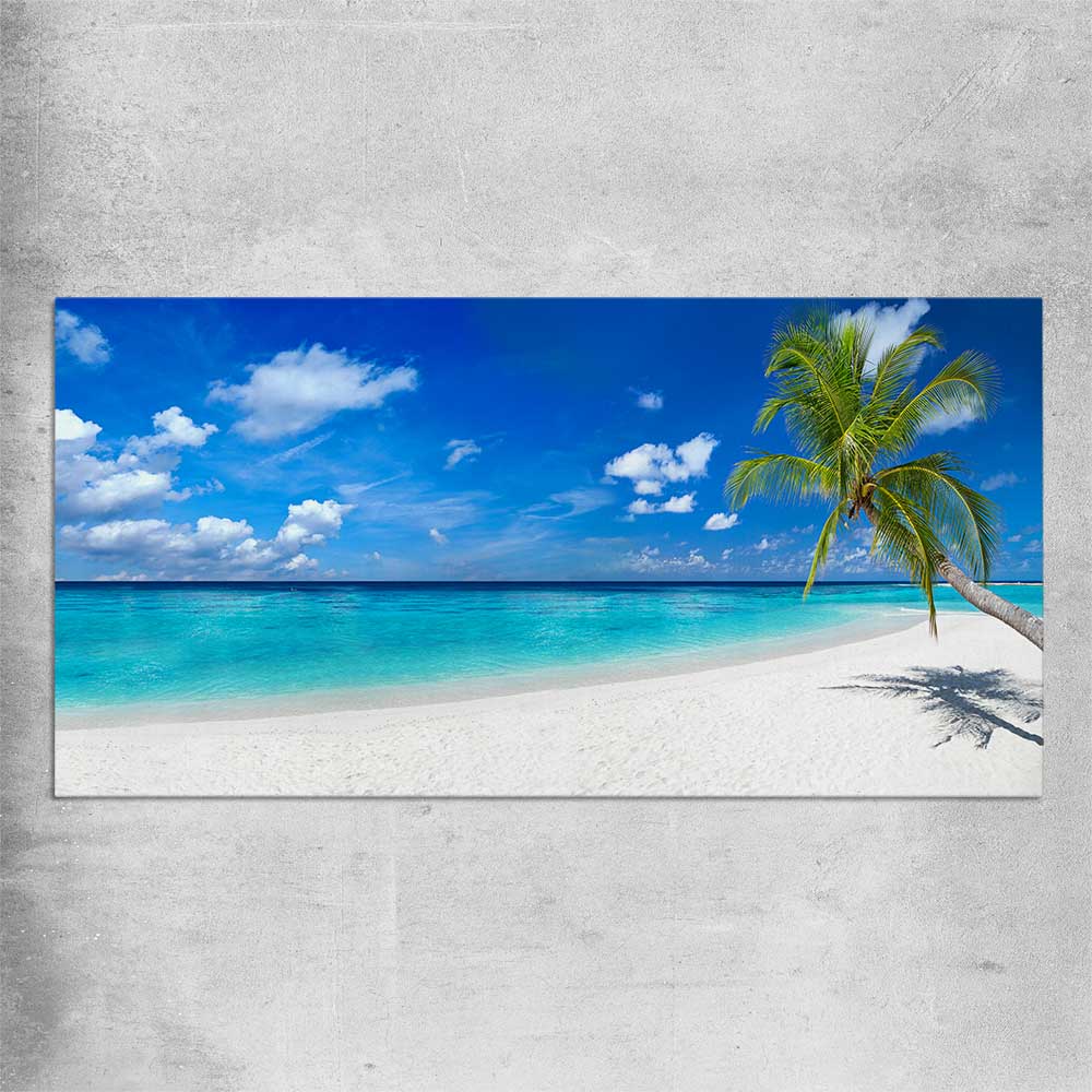 Beach and coastal wall art print of Tropical Escape on a rolled print