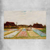 Classic wall art and canvas print of Bulb Fields Van Gogh on a rolled print