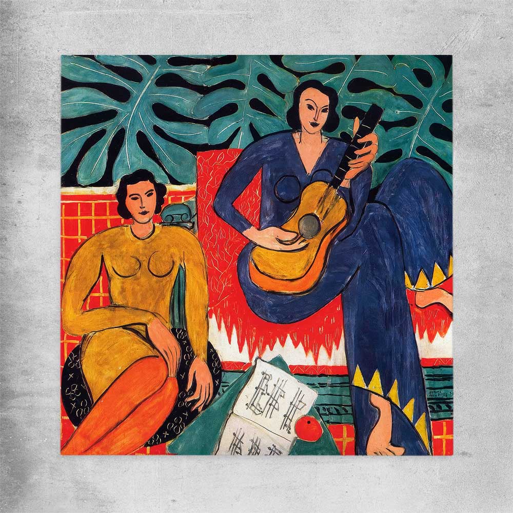 Classic wall art and canvas print of Music Henri Matisse on a rolled print