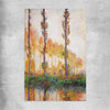 Classic wall art and canvas print of Poplars Claude Monet on a rolled print