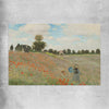 Classic wall art and canvas print of Poppy Field Claude Monet on a rolled print