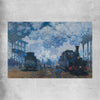 Classic wall art and canvas print of Saint-Lazare Claude Monet on a rolled print