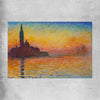 Classic wall art and canvas print of San Giorgio Claude Monet on a rolled print