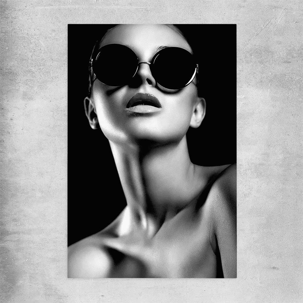 Behind the Shades rolled print - part of our high quality fashion canvas wall art and prints collection