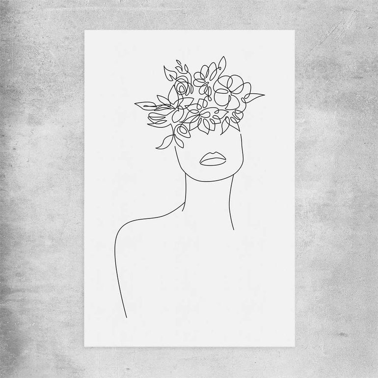 Floral Beauty Two rolled print - part of our high quality fashion canvas wall art and prints collection