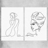 Pondering Thoughts Pair rolled print - part of our high quality fashion canvas wall art and prints collection