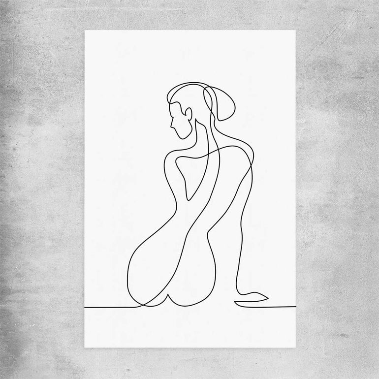 Pondering Thoughts rolled print - part of our high quality fashion canvas wall art and prints collection