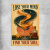 Inspirational wall art print of Find Your Soul on a rolled print