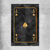 Ace of Spades rolled print - part of our high quality fashion canvas wall art and prints collection