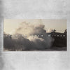 Inspirational wall art print of Conquer on a rolled print