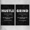 Inspirational wall art print of Hustle Definition Pair on a rolled print