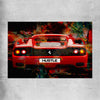 Inspirational wall art print of Hustle Fast on a rolled print