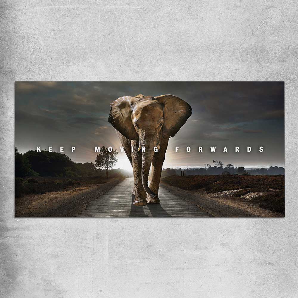 Keep Moving Forwards rolled print - part of our high quality fashion canvas wall art and prints collection