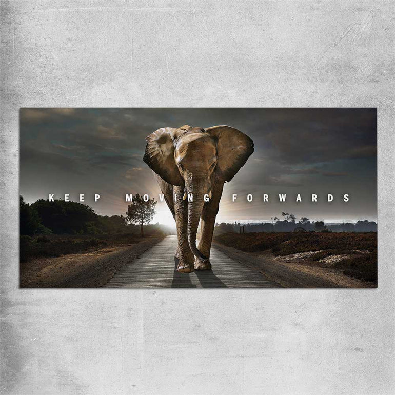 Keep Moving Forwards rolled print - part of our high quality fashion canvas wall art and prints collection