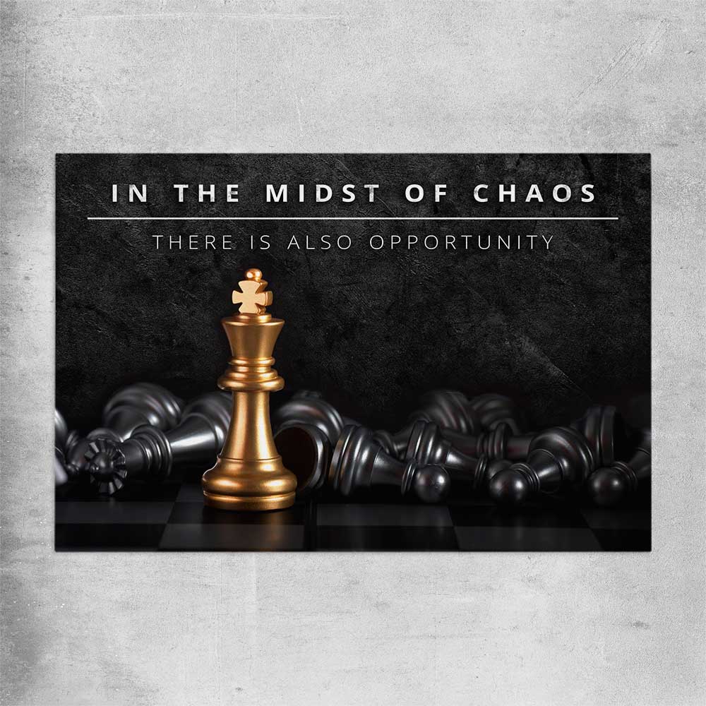 Midst of Chaos rolled print - part of our high quality fashion canvas wall art and prints collection
